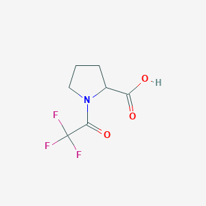 molecular formula C7H8F3NO3 B2705665 1-(三氟乙酰)吡咯啉-2-羧酸 CAS No. 92076-93-2