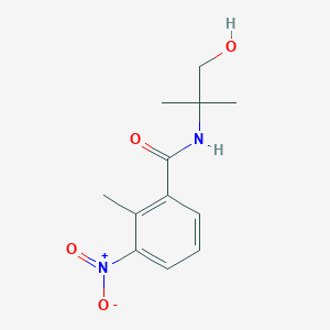 molecular formula C12H16N2O4 B2705675 N-(2-hydroxy-1,1-dimethylethyl)-2-methyl-3-nitrobenzamide CAS No. 122733-31-7