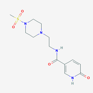 N-(2-(4-(methylsulfonyl)piperazin-1-yl)ethyl)-6-oxo-1,6-dihydropyridine-3-carboxamide