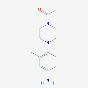 molecular formula C13H19N3O B270569 [4-(4-Acetylpiperazin-1-yl)-3-methylphenyl]amine 