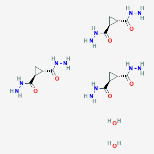 (1S,2S)-Cyclopropane-1,2-dicarbohydrazide;dihydrate