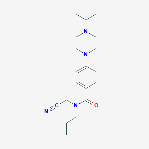 N-(cyanomethyl)-4-[4-(propan-2-yl)piperazin-1-yl]-N-propylbenzamide