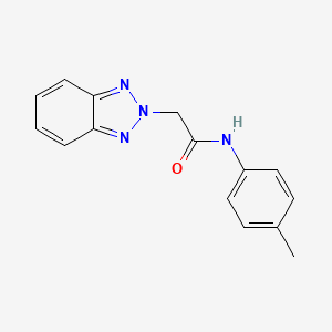 molecular formula C15H14N4O B2705703 2-(2H-苯并[d][1,2,3]三唑-2-基)-N-(对甲苯)乙酰胺 CAS No. 2034552-06-0