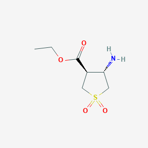 Ethyl (3R,4S)-4-amino-1,1-dioxothiolane-3-carboxylate