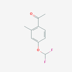 molecular formula C10H10F2O2 B2705727 1-(4-Difluoromethoxy-2-methyl-phenyl)-ethanone CAS No. 1092448-34-4