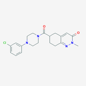6-(4-(3-chlorophenyl)piperazine-1-carbonyl)-2-methyl-5,6,7,8-tetrahydrocinnolin-3(2H)-one