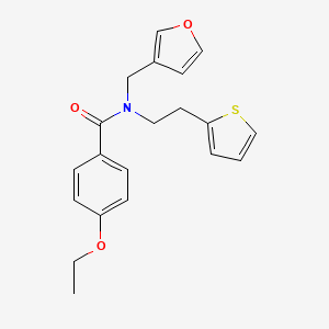 4-ethoxy-N-(furan-3-ylmethyl)-N-(2-(thiophen-2-yl)ethyl)benzamide