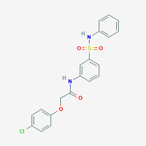 N-[3-(anilinosulfonyl)phenyl]-2-(4-chlorophenoxy)acetamide