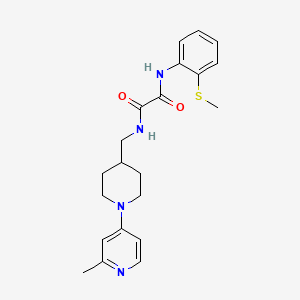 N1-((1-(2-methylpyridin-4-yl)piperidin-4-yl)methyl)-N2-(2-(methylthio)phenyl)oxalamide