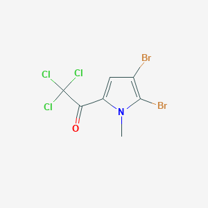 2,2,2-Trichloro-1-(4,5-dibromo-1-methyl-pyrrol-2-yl)-ethanone