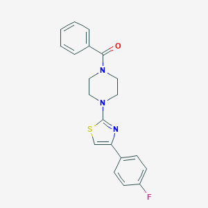 molecular formula C20H18FN3OS B270576 1-Benzoyl-4-[4-(4-fluorophenyl)-1,3-thiazol-2-yl]piperazine 