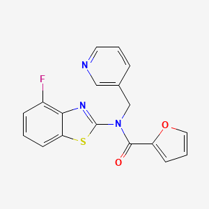 N-(4-fluorobenzo[d]thiazol-2-yl)-N-(pyridin-3-ylmethyl)furan-2-carboxamide