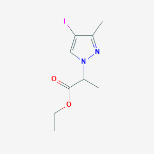 Ethyl 2-(4-iodo-3-methylpyrazolyl)propanoate