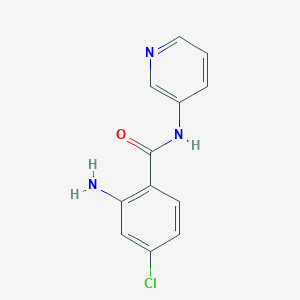 molecular formula C12H10ClN3O B2705773 2-amino-4-chloro-N-(pyridin-3-yl)benzamide CAS No. 926224-60-4