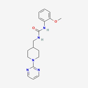 molecular formula C18H23N5O2 B2705782 1-(2-甲氧基苯基)-3-((1-(嘧啶-2-基)哌啶-4-基)甲基)脲 CAS No. 1235087-60-1