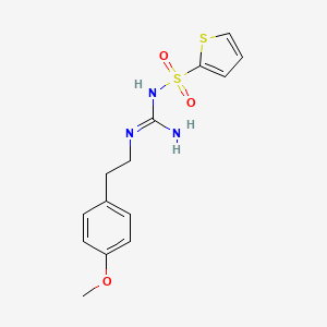 N-(N-(4-methoxyphenethyl)carbamimidoyl)thiophene-2-sulfonamide