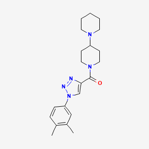 1,4'-bipiperidin-1'-yl[1-(3,4-dimethylphenyl)-1H-1,2,3-triazol-4-yl]methanone