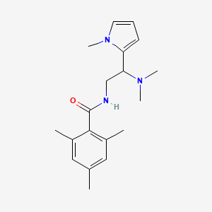 N-(2-(dimethylamino)-2-(1-methyl-1H-pyrrol-2-yl)ethyl)-2,4,6-trimethylbenzamide