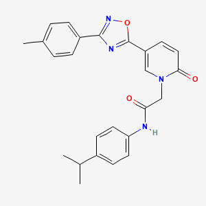 3-methoxy-N-[4-(1-{[(tetrahydrofuran-2-ylmethyl)amino]carbonyl}cyclohexyl)phenyl]benzamide