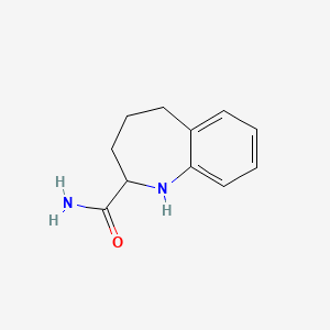 molecular formula C11H14N2O B2705810 2,3,4,5-tetrahydro-1H-1-benzazepine-2-carboxamide CAS No. 1707349-40-3