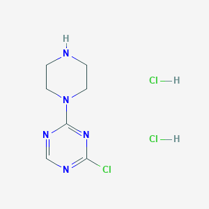 2-Chloro-4-(piperazin-1-yl)-1,3,5-triazine dihydrochloride