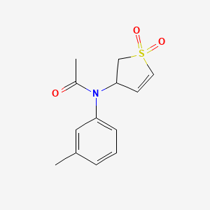 molecular formula C13H15NO3S B2705822 N-(1,1-dioxido-2,3-dihydrothiophen-3-yl)-N-(m-tolyl)acetamide CAS No. 321977-93-9