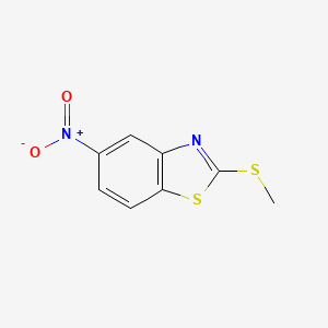 molecular formula C8H6N2O2S2 B2705828 2-(Methylthio)-5-nitrobenzo[d]thiazole CAS No. 3621-98-5