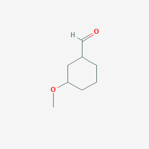 molecular formula C8H14O2 B2705843 3-Methoxycyclohexane-1-carbaldehyde CAS No. 1333428-70-8