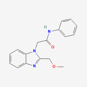 2-[2-(methoxymethyl)-1H-benzimidazol-1-yl]-N-phenylacetamide