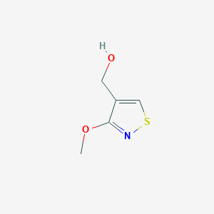 molecular formula C5H7NO2S B2705864 (3-Methoxy-1,2-thiazol-4-yl)methanol CAS No. 2156132-22-6