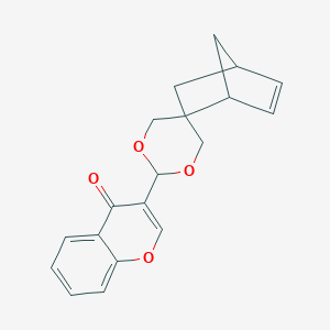 molecular formula C19H18O4 B270587 2'-(4-oxo-4H-chromen-3-yl)-spiro(bicyclo[2.2.1]hept-2-ene-6,5'-[1,3]dioxane) 