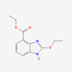molecular formula C12H14N2O3 B2705875 Ethyl 2-ethoxy-1H-benzo[d]imidazole-7-carboxylate CAS No. 577957-02-9