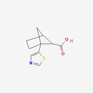 molecular formula C10H11NO2S B2705896 1-(1,3-Thiazol-5-yl)bicyclo[2.1.1]hexane-5-carboxylic acid CAS No. 2225141-61-5