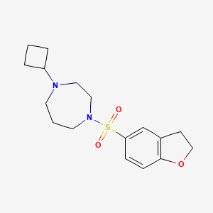 1-Cyclobutyl-4-((2,3-dihydrobenzofuran-5-yl)sulfonyl)-1,4-diazepane