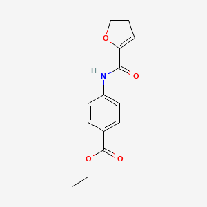 molecular formula C14H13NO4 B2705905 乙酸-4-[(呋喃-2-基甲酰)氨基]苯甲酯 CAS No. 300814-13-5