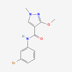 molecular formula C12H12BrN3O2 B2705915 N-(3-bromophenyl)-3-methoxy-1-methyl-1H-pyrazole-4-carboxamide CAS No. 1014025-16-1