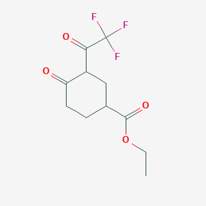 Ethyl 4-oxo-3-(trifluoroacetyl)cyclohexane-1-carboxylate
