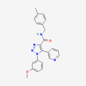 1-(3-methoxyphenyl)-N-(4-methylbenzyl)-5-pyridin-3-yl-1H-1,2,3-triazole-4-carboxamide