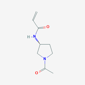 N-[(3R)-1-Acetylpyrrolidin-3-yl]prop-2-enamide