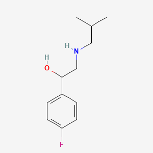 molecular formula C12H18FNO B2705999 1-(4-Fluorophenyl)-2-[(2-methylpropyl)amino]ethan-1-ol CAS No. 1179156-01-4