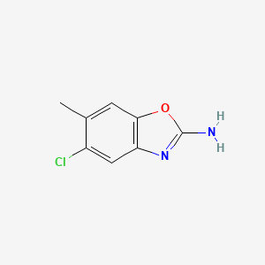 molecular formula C8H7ClN2O B2706018 5-氯-6-甲基苯并[d]噁唑-2-胺 CAS No. 1820650-88-1
