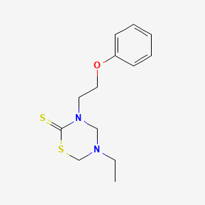 5-Ethyl-3-(2-phenoxyethyl)-1,3,5-thiadiazinane-2-thione