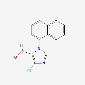 molecular formula C14H9ClN2O B2706040 1-(1-Naphthyl)-4-chloro-1h-imidazole-5-carbaldehyde CAS No. 1181893-52-6