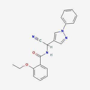 N-[cyano(1-phenyl-1H-pyrazol-4-yl)methyl]-2-ethoxybenzamide