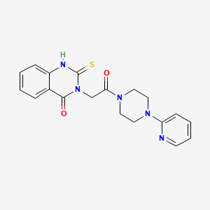 molecular formula C19H19N5O2S B2706055 3-[2-oxo-2-(4-pyridin-2-ylpiperazin-1-yl)ethyl]-2-sulfanylidene-1H-quinazolin-4-one CAS No. 422528-18-5