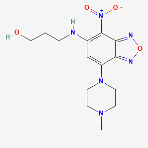 3-((7-(4-Methylpiperazin-1-yl)-4-nitrobenzo[c][1,2,5]oxadiazol-5-yl)amino)propan-1-ol