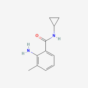 molecular formula C11H14N2O B2706079 2-Amino-N-cyclopropyl-3-methylbenzamide CAS No. 926197-46-8
