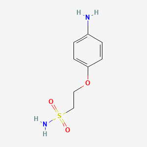 molecular formula C8H12N2O3S B2706082 2-(4-Aminophenoxy)ethane-1-sulfonamide CAS No. 1341658-06-7