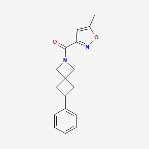(5-Methyl-1,2-oxazol-3-yl)-(6-phenyl-2-azaspiro[3.3]heptan-2-yl)methanone