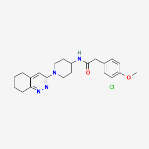 2-(3-chloro-4-methoxyphenyl)-N-(1-(5,6,7,8-tetrahydrocinnolin-3-yl)piperidin-4-yl)acetamide